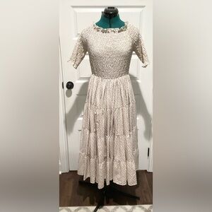 Orange Creek Floral Smocked Dress